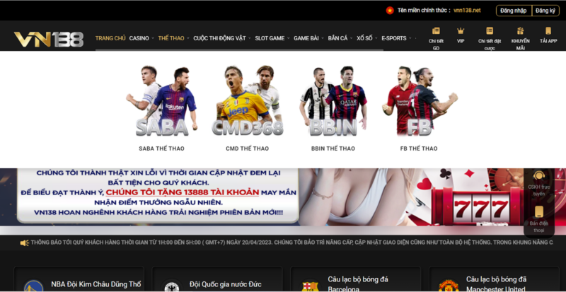 VN138 - Nhà cái đầy sức hút với dân cược Việt